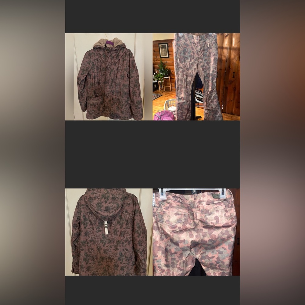 Burton Women's Ski & Snow Jacket and Snowboard pants - Camouflage